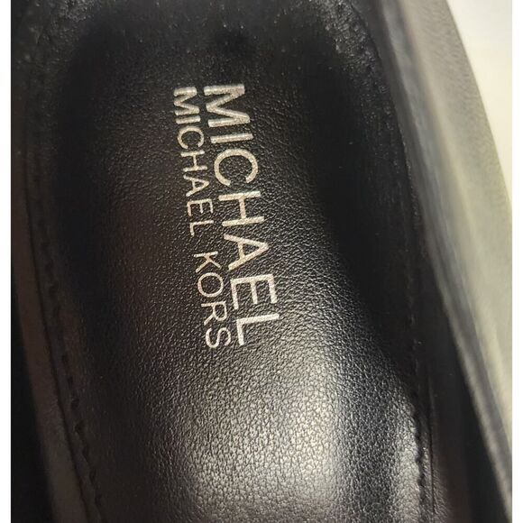 Michael Kors Black Leather Chantal Flex Leather Heel Pump Size 9M - Picture 10 of 13